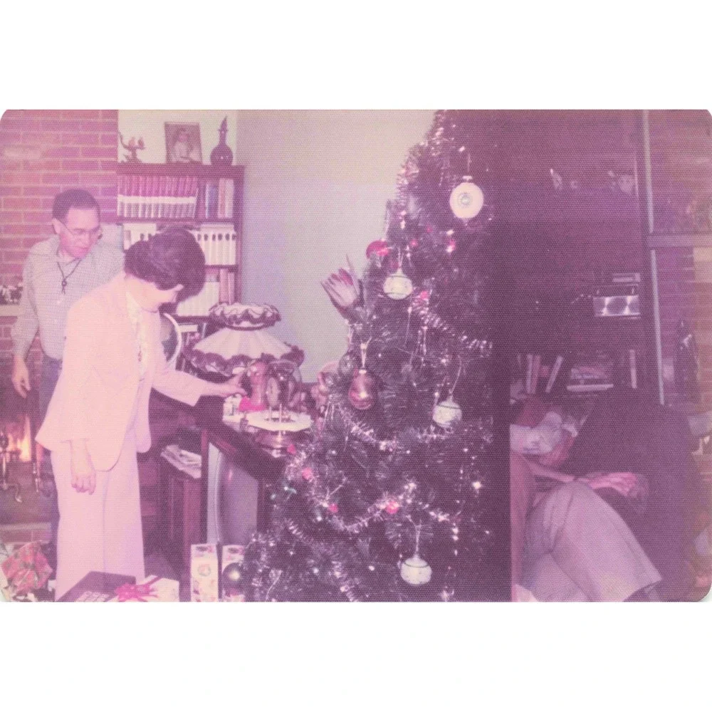 Vintage 1970s Christmas Family Home Photos Lot of 16 Fireplace Tree Toys - Picture 8 of 16